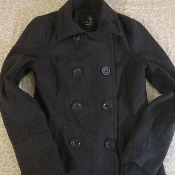 Full Tilt Jackets & Blazers - Women's Full Tilt Grey Peacoat Sz. S